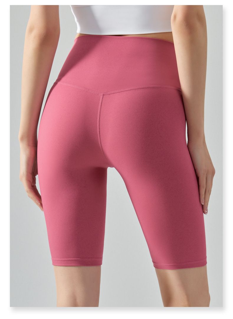 Damenbekleidung Freie Größe Coole Shorts Enge, hochelastische Sport-Radhose Europäische und amerikanische Fitness-Yoga-Shorts_voghion.com