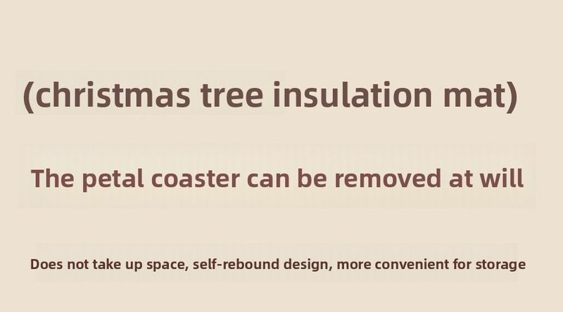 New Christmas Heat Insulation Table Decoration Creative Single Tree Solid Wood Anti-scald Foldable Placemat Coaster Bowl_voghion.com