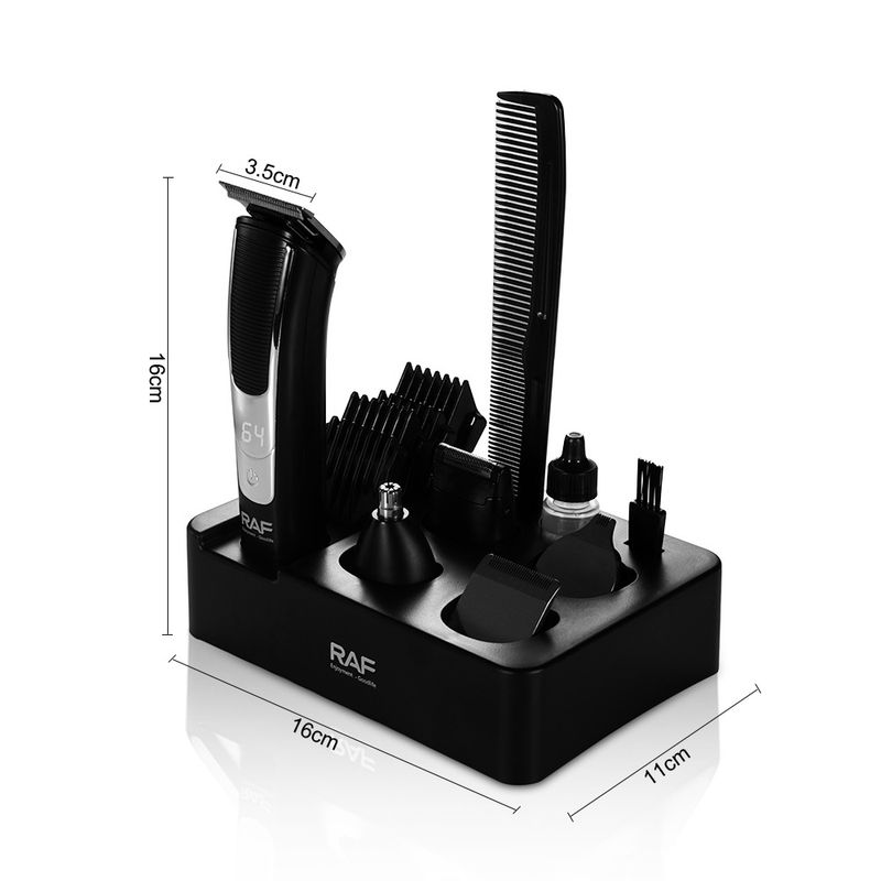 RAF Electric Haircut Scissor Multifunctional Electric Push Scissor Hair Shaving Set Electric Fader Smart Display Rotation_voghion.com