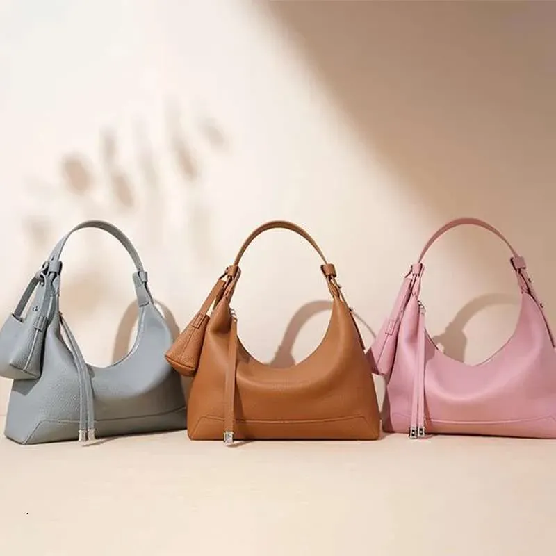 Hochwertiger Kite Crossbody aus Rindsleder mit passender Geldbörse, Designer Lunchbox Handtasche, elegante Damen Achseltasche_voghion.com