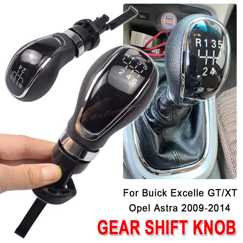 55565904 Per Buick Ee GT/XT ASTRA 2009-2014 Manuale 5 6 Marce Pomello Leva Cambio & Cuffia Set Pelle Nera_voghion.com