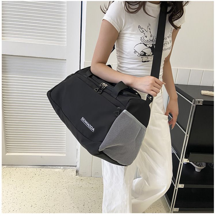 Fitness taška přes rameno na jógu, suchá a mokrá separace, služební cesty, cestovní taška do ruky, velkokapacitní zavazadlový vak, cestování na dlouhé vzdálenosti_voghion.com