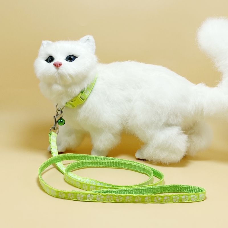 Set di guinzagli per cani e gatti, set di collari a catena per passeggiate con animali domestici, corda per impronte piccole e medie_voghion.com