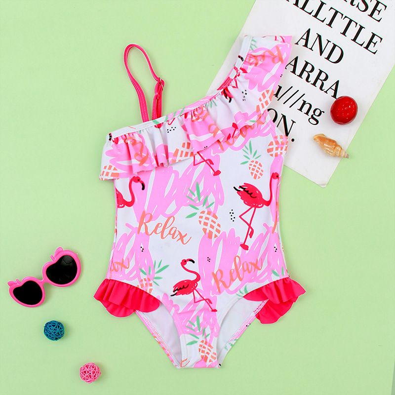 Maillots de bain pour petites filles, maillot de bain une pièce mignon et doux pour enfants_voghion.com