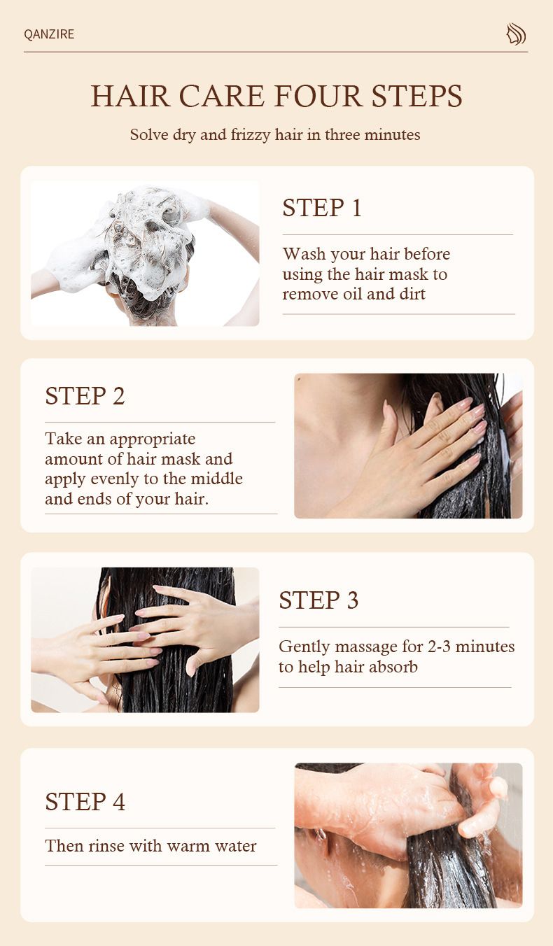 Masque capillaire hydratant et nutritif à la noix de coco Après-shampoing doux pour cheveux crépus Film inversé Crème à l'huile cuite au four_voghion.com