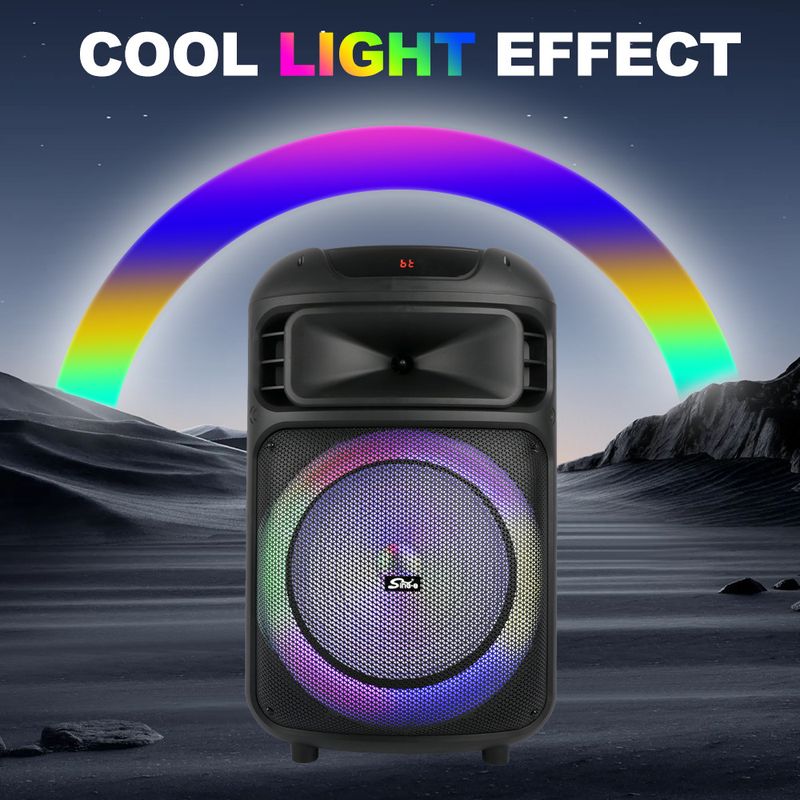 ZQS15113 Square Dance Audio Outdoor K Song With Microphone Home Trolley Cart Bluetooth Large Speaker_voghion.com