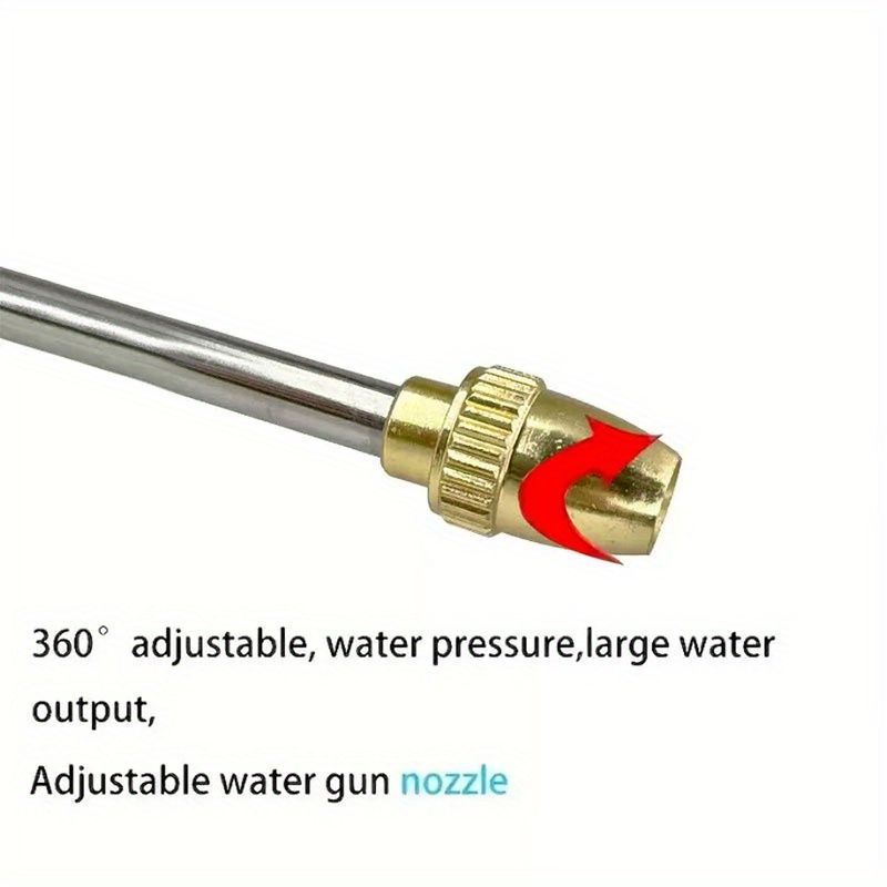 A Retractable Garden Hose Set With A High-pressure Water Gun Nozzle And US Standard 3/4-inch Connectors, Perfect For Outdoor Watering And Gardening._voghion.com