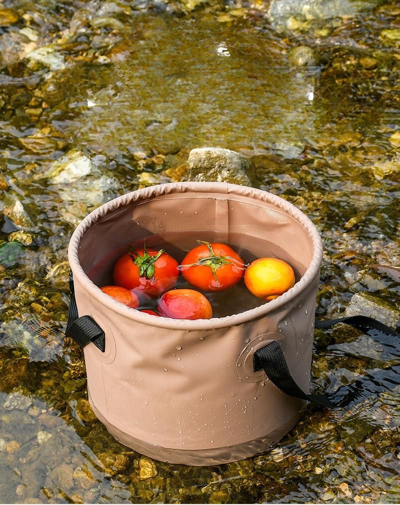 Wanna Outdoor Camping Folding Multi-Functional Large Capacity Portable Fishing Telescopic Car Water Storage Bucket_voghion.com