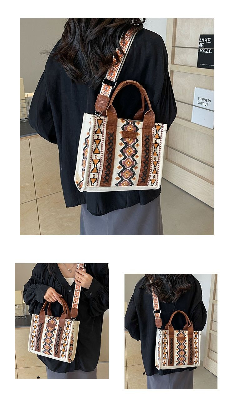 Damen Tote Schultertasche Bohemian Aztec Handtasche_voghion.com