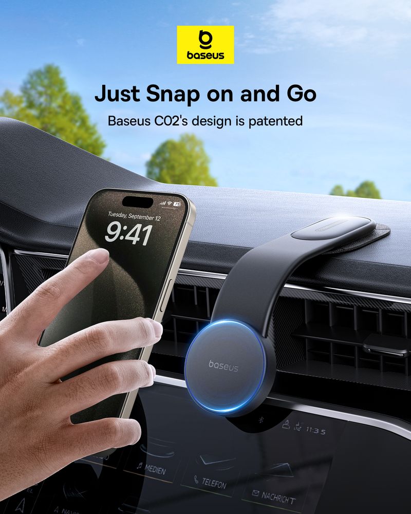 Baseus C02 Magnetic Car Phone Holder Easy Paste With Universal Compatibility For Dashborad_voghion.com
