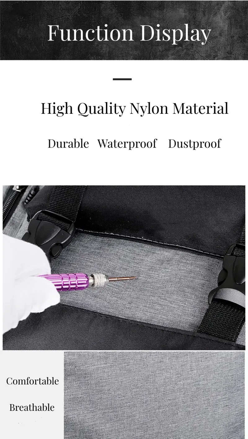 Mode für Männer Einfaches Design Laptop-Rucksack Hochwertiges Nylonmaterial Computertasche_voghion.com