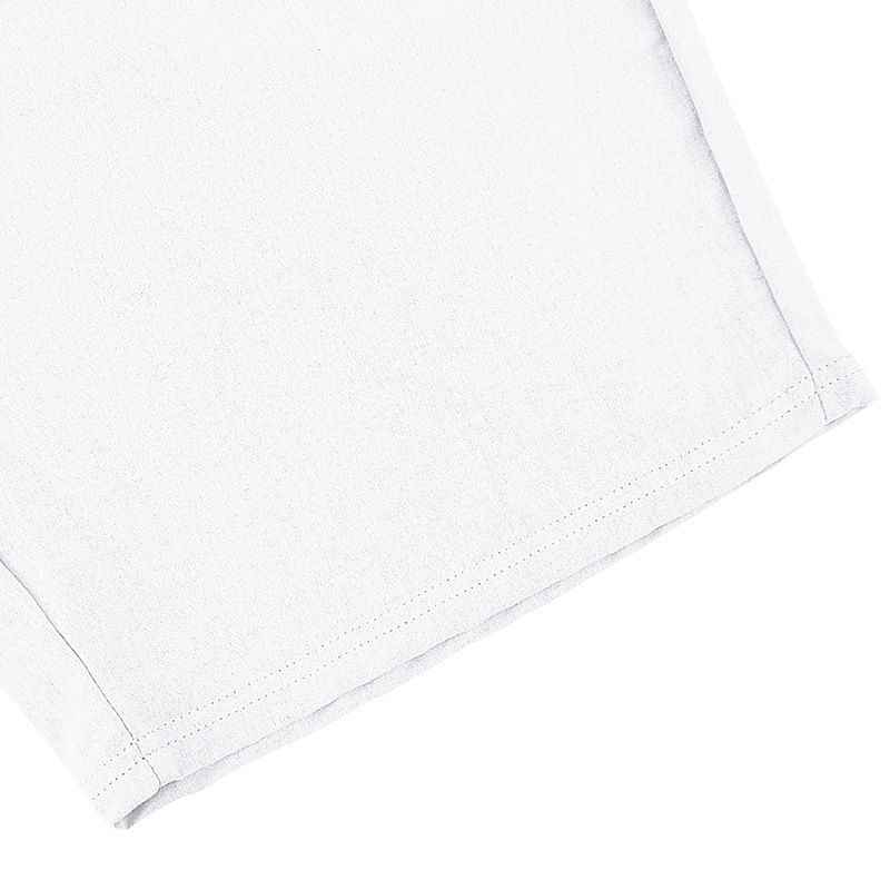 Camicia da spiaggia a maniche lunghe, semplice, traspirante, in lino, casual e ampia, da uomo, stile hawaiano, stile transfrontaliero americano._voghion.com