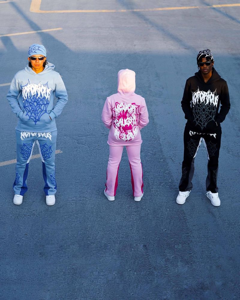 Abbigliamento maschile Trend Spider Web Letter Foam Printing Felpe con cappuccio larghe da uomo e da donna Hip Hop Street Felpe Top_voghion.com