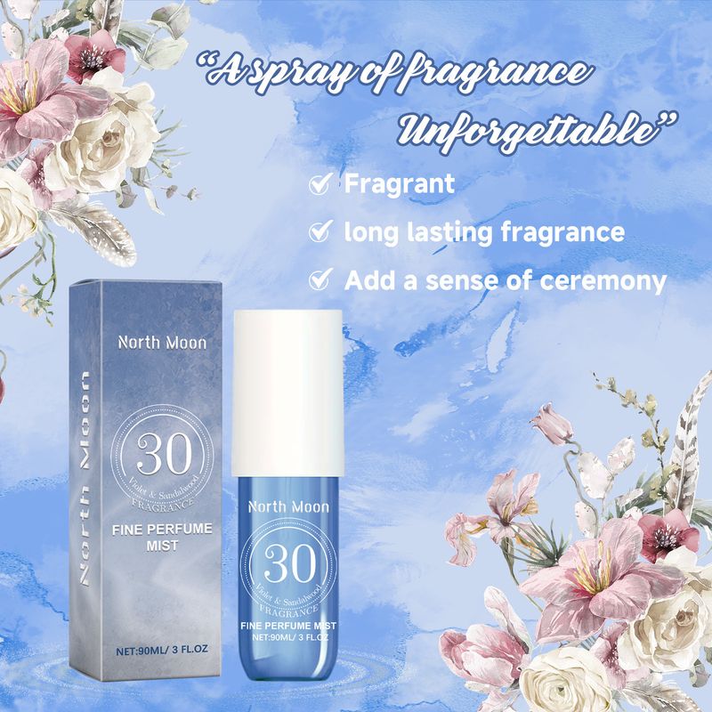 Perfume North Moon Violet Spray Fresh Light para detrás de la oreja y la muñeca con fragancia duradera_voghion.com