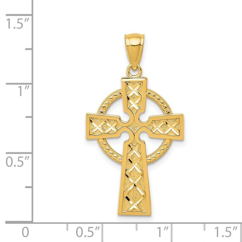 14k Celtic Cross Pendant_voghion.com