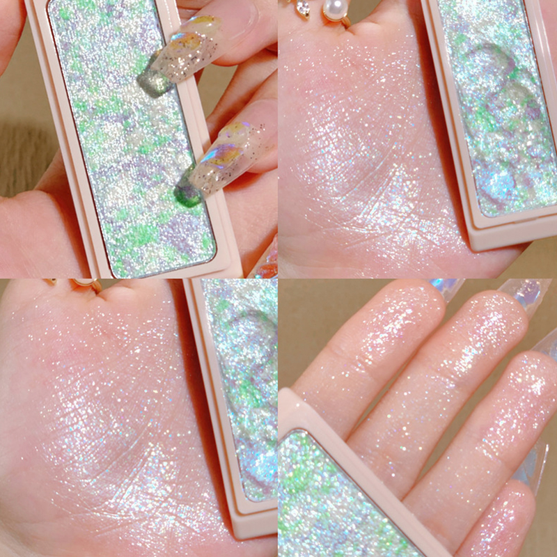 Ombretto glitterato con texture di purè di patate Ombretto impermeabile Palette per il trucco con glitter per il corpo perlato_voghion.com