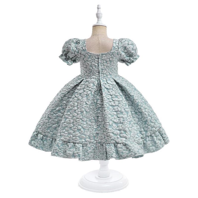 Vêtements pour bébés filles, style Royal, robe de princesse à manches bouffantes avec grand nœud, pour fête d'enfants_voghion.com