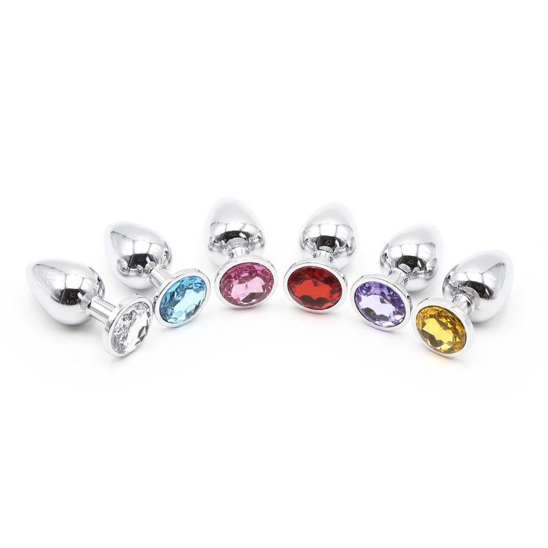 Produkty dla dorosłych Flirt Dia Anal Plug Gemstone Colored Metal Sex Toys_voghion.com