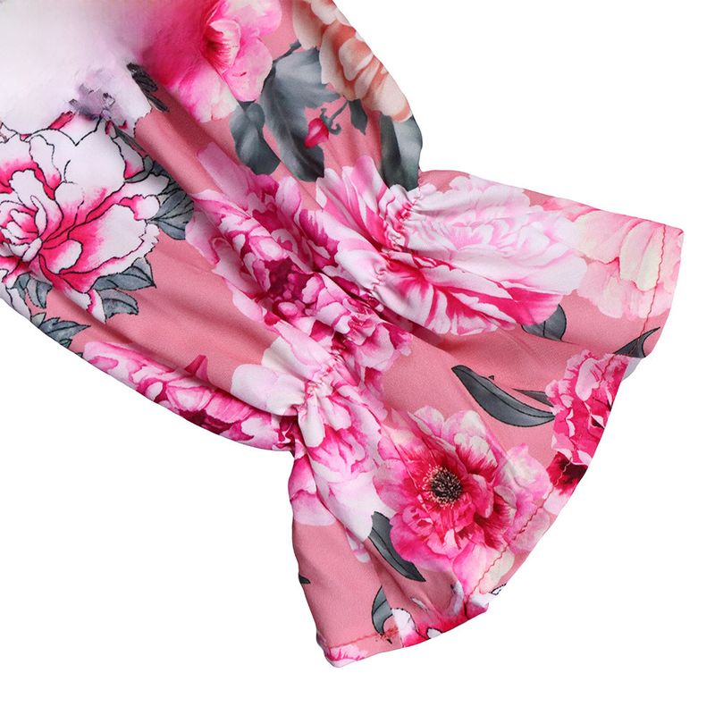 D316 European and American Women's 2022 Autumn and Winter Loose Large Size Casual Printed Long-sleeved Shirt Wide-leg Pants Cross-border Two-piece Set_voghion.com