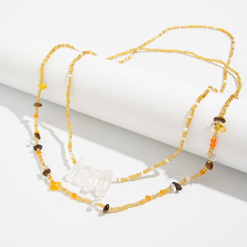 Commerce extérieur en gros, chaîne de taille élastique perlée, style vacances sexy, chaîne de taille, chaîne de corps, bijoux transfrontaliers européens et américains_voghion.com