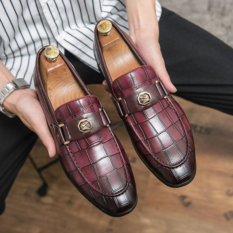 Große Business-Männer, britische Mode-Loafer für formelle Kleidung, atmungsaktive Lazy Sho, professionelles Büroleder_voghion.com