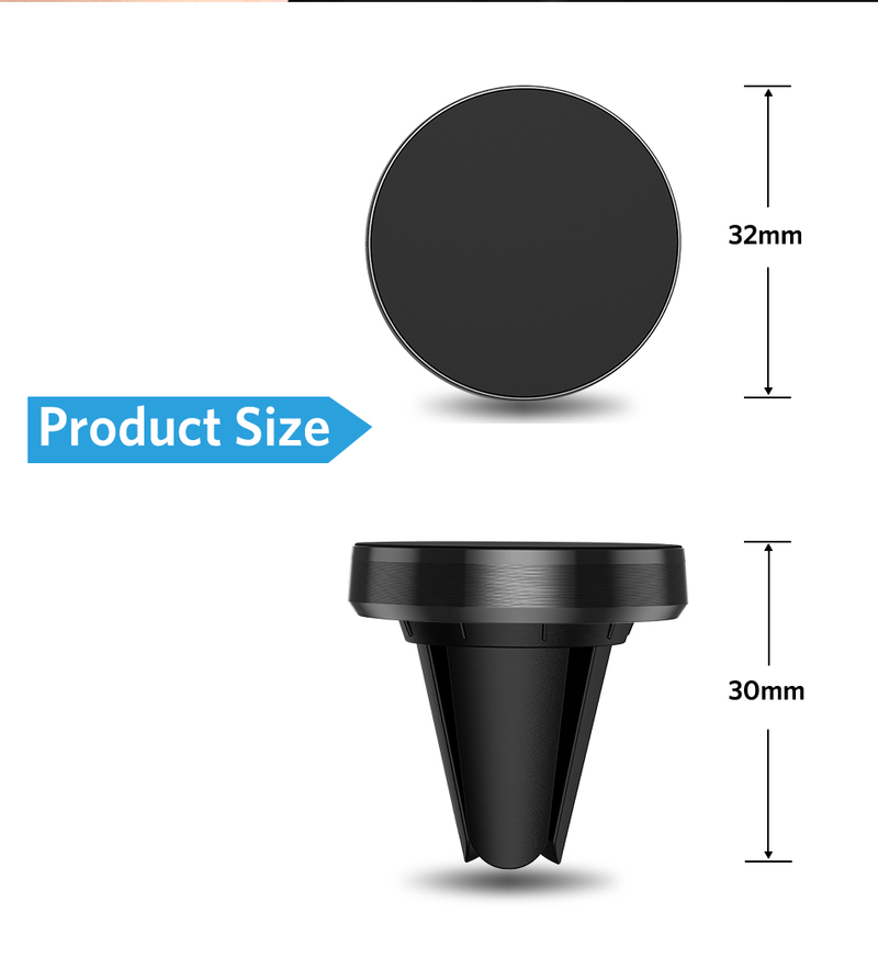 Support de téléphone magnétique pour téléphones portables, installation de bouches d'aération de voiture, support de smartphone mobile universel, ma_voghion.com