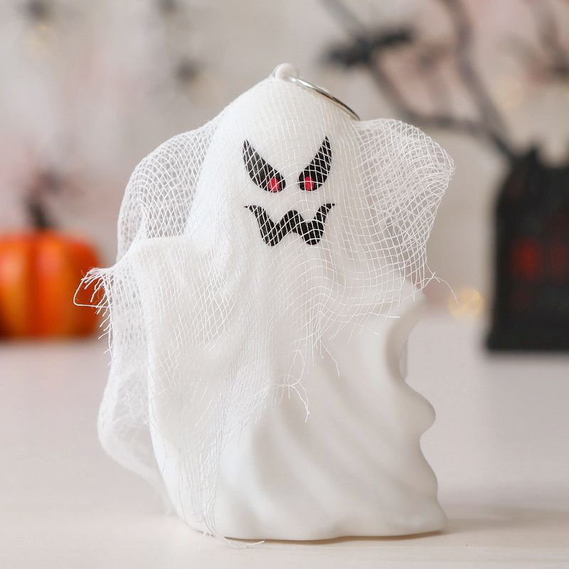 Halloween Ghost Decorations - Spooky Gauze Ghost Hanging Ornaments For Halloween Party, Trick Or Treat, Haunted House Decor (Set Of 4 Styles)_voghion.com