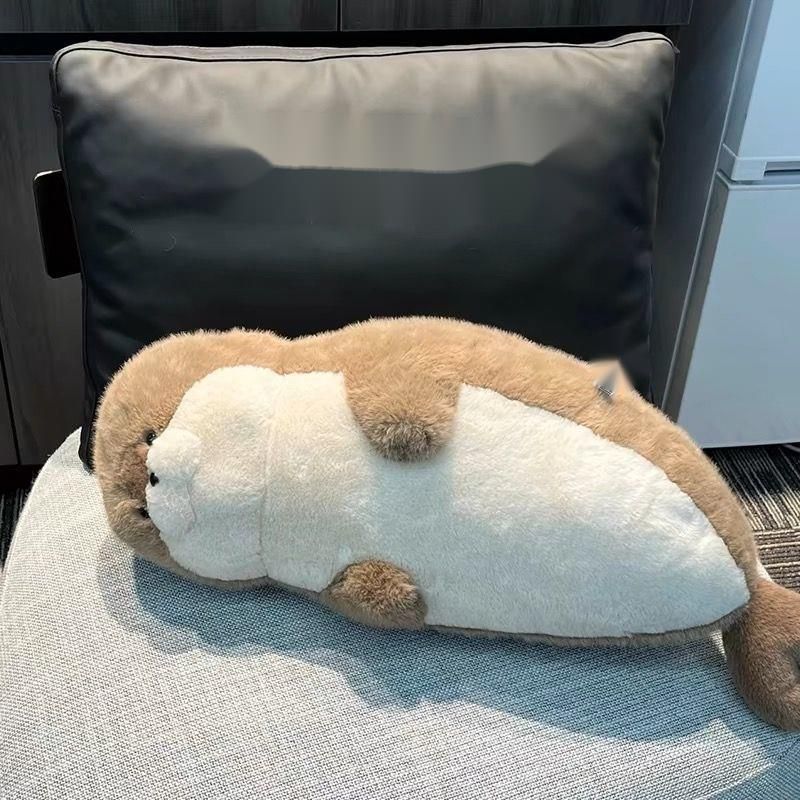 Bettbegleiter Kissen Seeotter Geschenk für Männer und Frauen süße Robbe Plüschtier Puppe_voghion.com