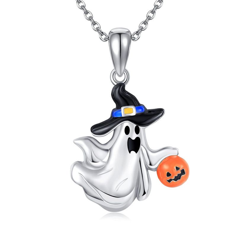 Neue persönliche Halloween-Halskette, vielseitiger, kreativer Gothic-Totenkopf-Fledermaus-Anhänger, Schlüsselbeinkette, Halloween-Geschenk_voghion.com