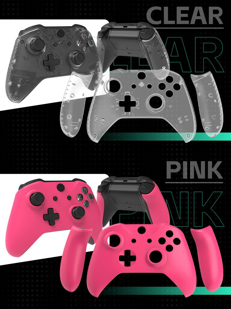 Beskyttelsesetui til Xbox One Slim Controller, X1 Slim Controller, øvre og nedre dæksel, galvaniseret skal, reparationsdele_voghion.com