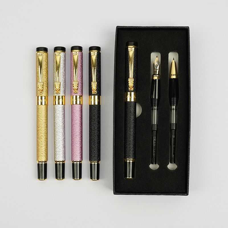 9180 Yongsheng Faucet Three Piece Gift Box Fountain Pen With LOGO Student Calligraphy Pen Business Gift Signature Pen_voghion.com