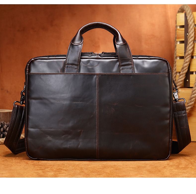 Borse da lavoro in pelle vintage, borsa a tracolla in pelle da uomo, borsa per computer da uomo_voghion.com