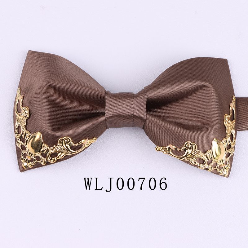 Nuovo per uomo, sposo, matrimonio, bordo in metallo, cravatta a farfalla, accessori per il collo_voghion.com