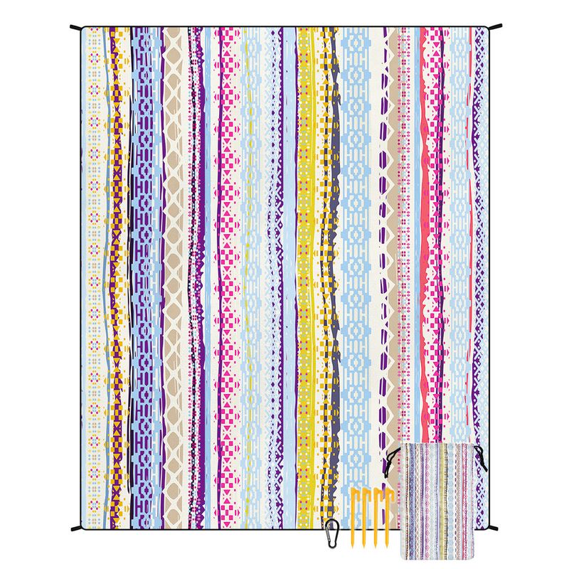 Custom Printed Picnic Mat - Waterproof, Foldable & Portable (200x150cm, Polyester, For Outdoor & Camping)_voghion.com