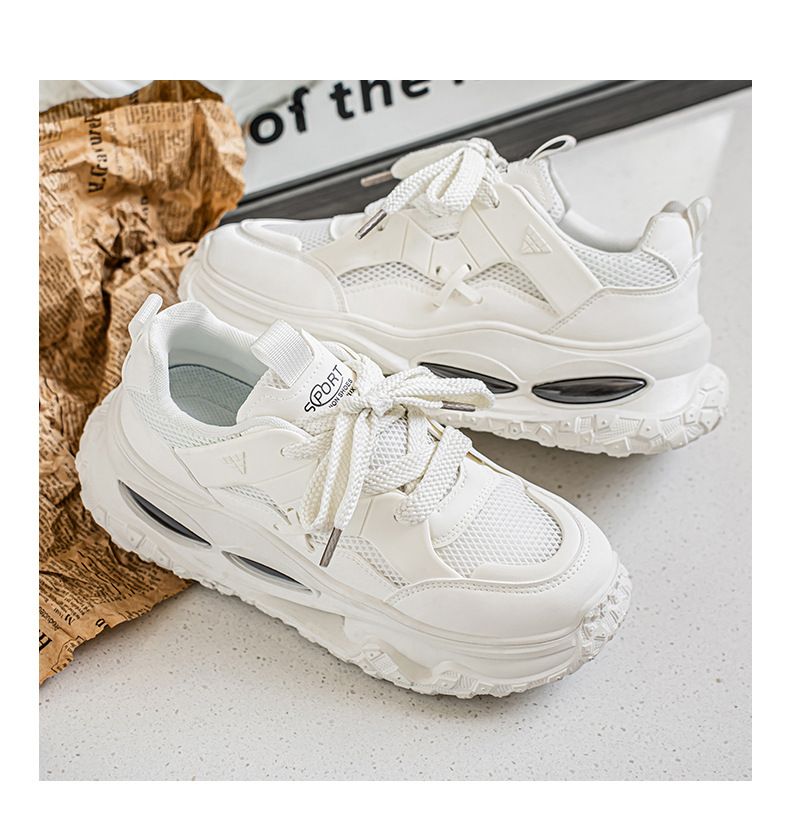 Sneakers da uomo in mesh traspirante - Scarpe da corsa leggere e ammortizzate con rinforzo nascosto in altezza | Scarpe estive casual e da tennis per adolescenti e giovani adulti_voghion.com