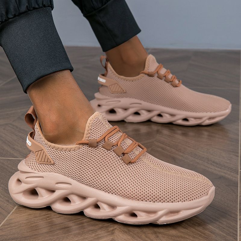Scarpe da corsa Jinjiang da uomo con suola spessa traspirante, casual, sportive, con intreccio di pasta fritta, grandi, fredde e appiccicose_voghion.com