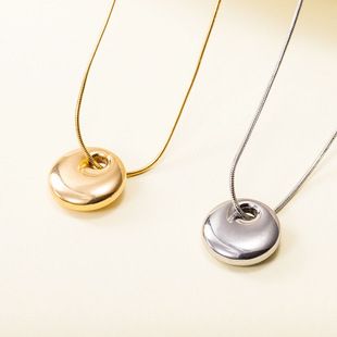 Hot Sale New Product Fit Stainless Steel Long Pendant Woolen Chain Simple Personality Hip Hop Men's Titanium Steel Necklace_voghion.com