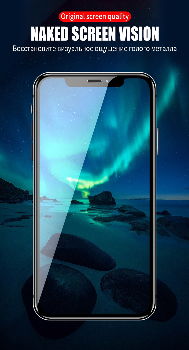 20000D ochranné sklo pro iPhone 12 mini 13 Pro Max X XR Ochranná fólie z tvrzeného skla pro iPhone 11 Pro XS Max_voghion.com