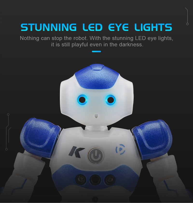 JJRC Sınır Ötesi Sıcak Satış Uzaktan Kumanda Akıllı Programlama Robotu İndüksiyon Çocuk Eğitici Elektrikli Oyuncak Toptan İngilizce Sürümü_voghion.com