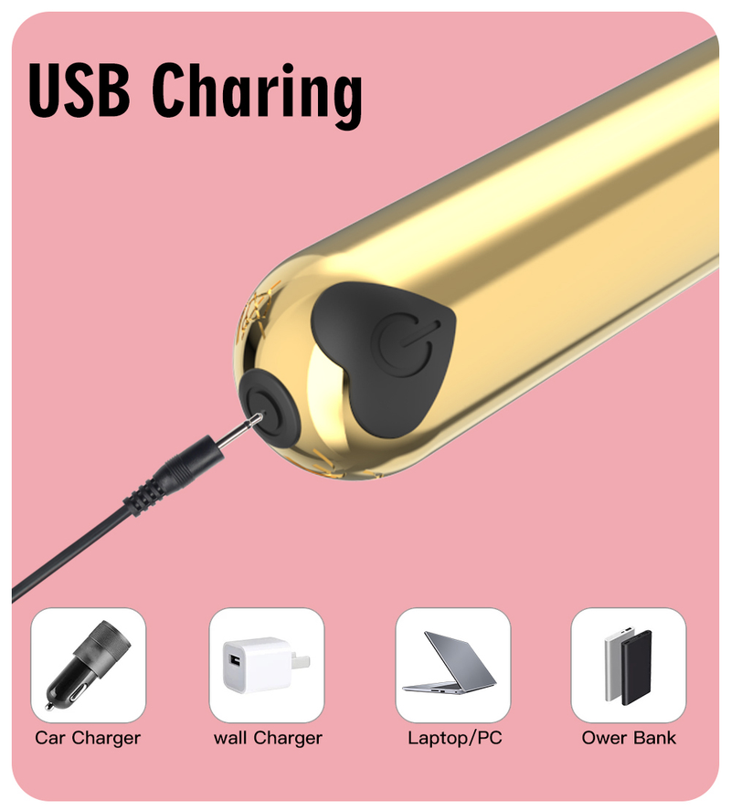 USB 16 velocità vibratori a pallottola per le donne dito G-Spot stimolatore del clitoride vibrazione giocattoli erotici del sesso Mastu_voghion.com