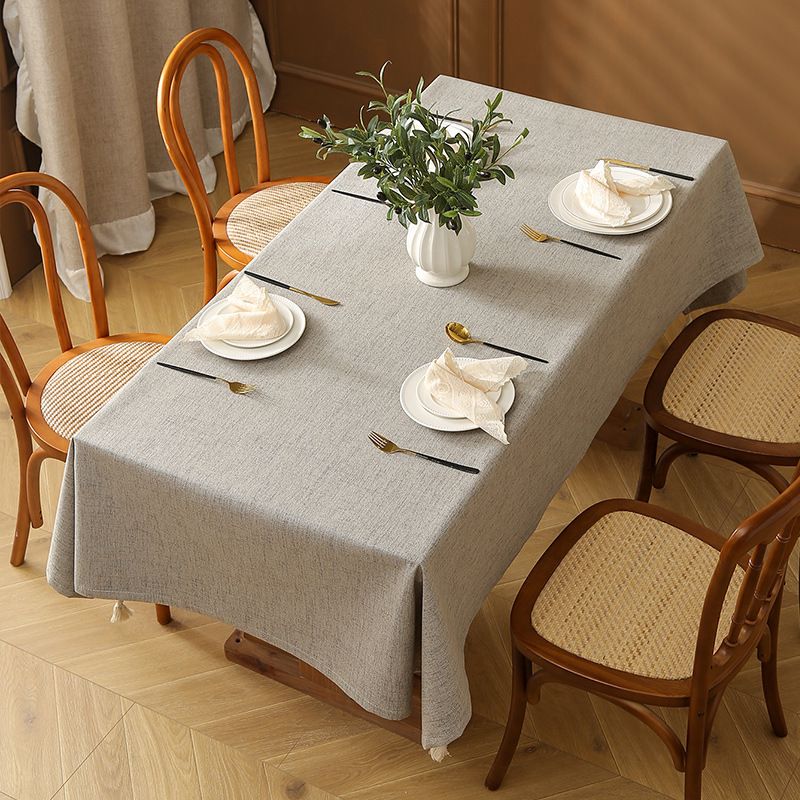Leinentischdecke – wasserdichte, ölbeständige und hitzebeständige rechteckige Tischdecke für Ess- und Couchtische, modern minimalistisch_voghion.com