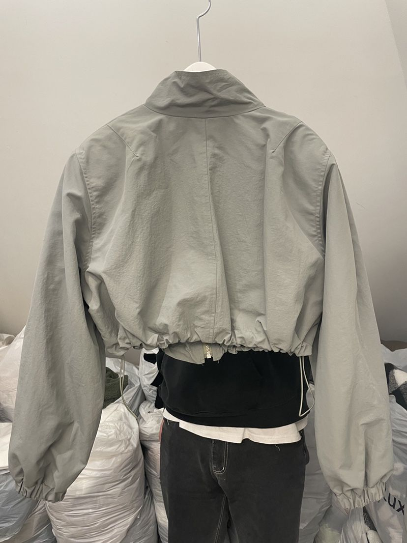 Deeptown Gorpcore Vintage Kurzjacke Damen Haruku Fashion Oversize Short Track UV-blockierende Jacke Windjacke_voghion.com
