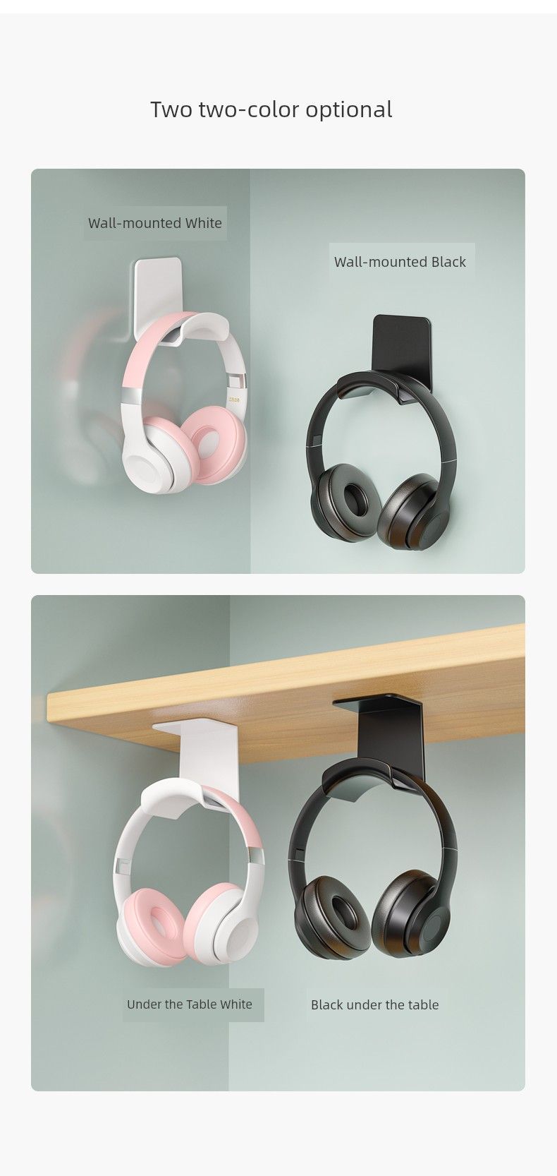 Bluetooth Computer Hook Dormitory Wire-Wrap Board Headphone Bracket_voghion.com