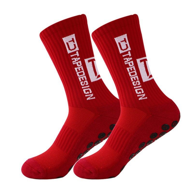 Chaussettes pour femmes, nouvelles chaussettes de football, chaussettes de sport à pois antidérapantes spéciales, chaussettes à fond épais en serviette_voghion.com