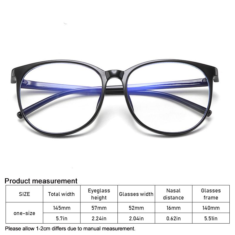 Occhiali da vista rotondi anti luce blu trasparenti da donna e da uomo, alla moda_voghion.com