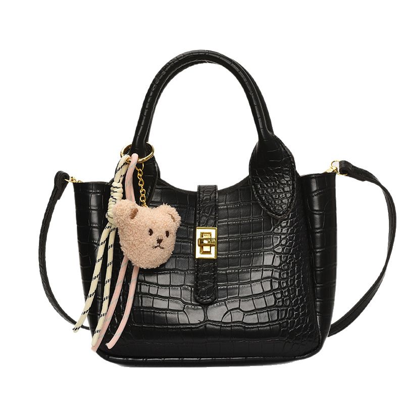 Borsa a secchiello portatile in stile coreano di nicchia per le donne 2025, nuova moda alla moda, versatile, con motivo a coccodrillo, tracolla_voghion.com