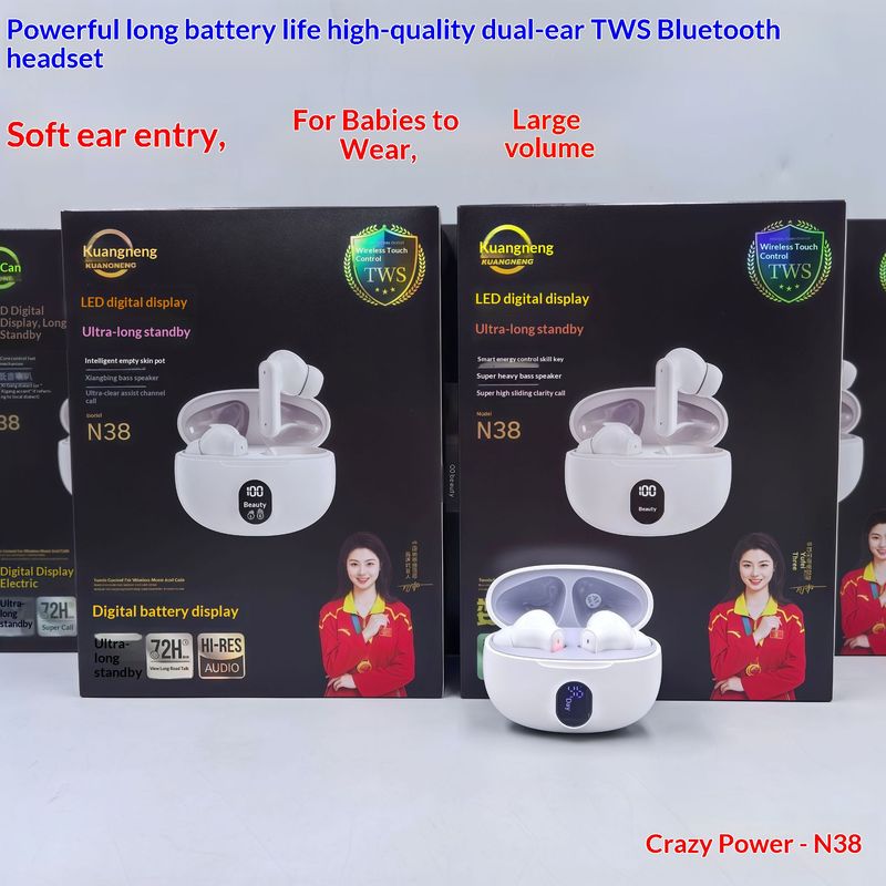 NeoGear Kuangneng True Wireless New Bluetooth Earbuds Genuine High-Definition Sound In-Ear Smart Noise Cancelling Sports Long_voghion.com