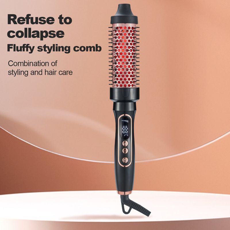 Infrarot-Thermo-Haarstylingkamm für Damen, doppelt verwendbar zum Locken und Glätten_voghion.com