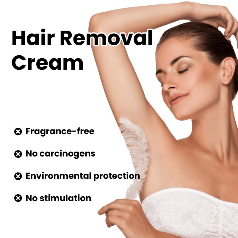 Crema depilatoare Hoygi Mild este delicată, non-iritantă, oferind un efect de curățare revigorant, hidratant și neted._voghion.com