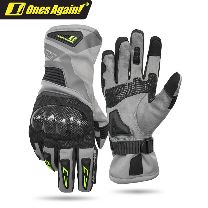 Luvas de inverno para motociclismo OnesAgain, longas, impermeáveis, resistentes ao vento e quentes, para homens e mulheres, com proteção anti-queda._voghion.com